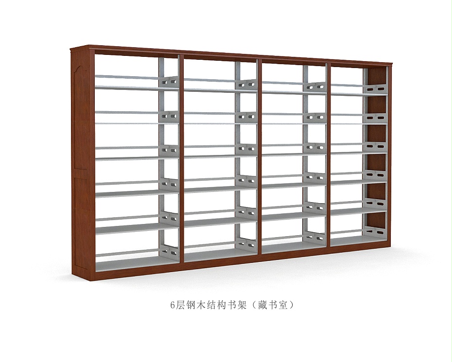 一列三书架效果图